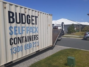 Container unload from tilt truck | BSPC Removalists